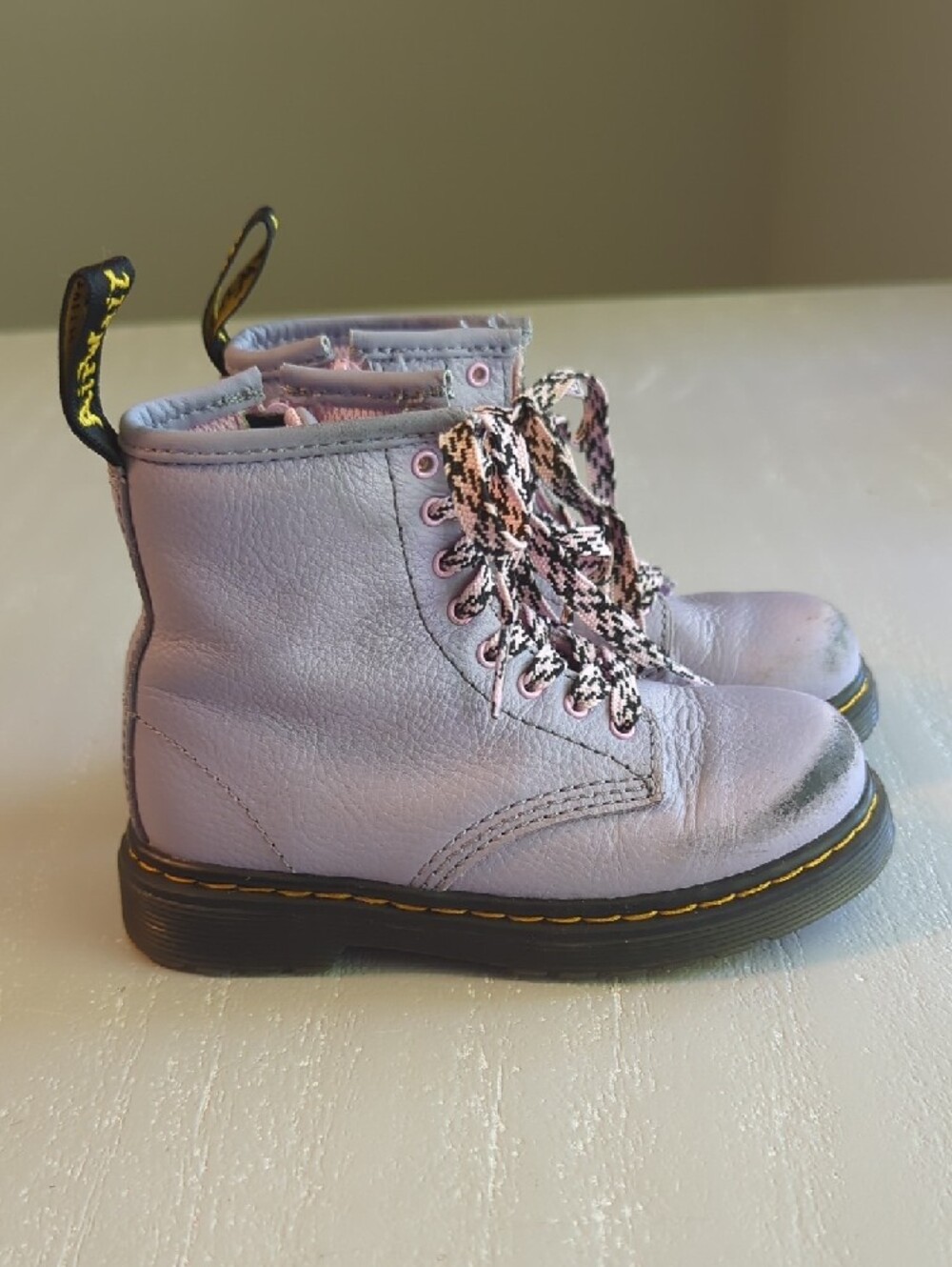Dr. Martens Kids Boots 1460 Lavender‎ Purple size 9 image 2
